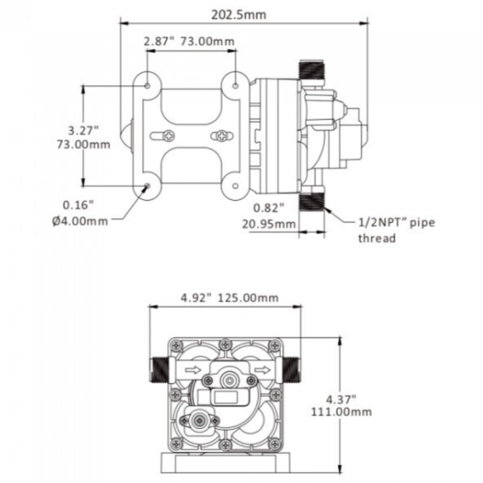 Seaflo RV Supreme MK2 Diaphragm Pump
