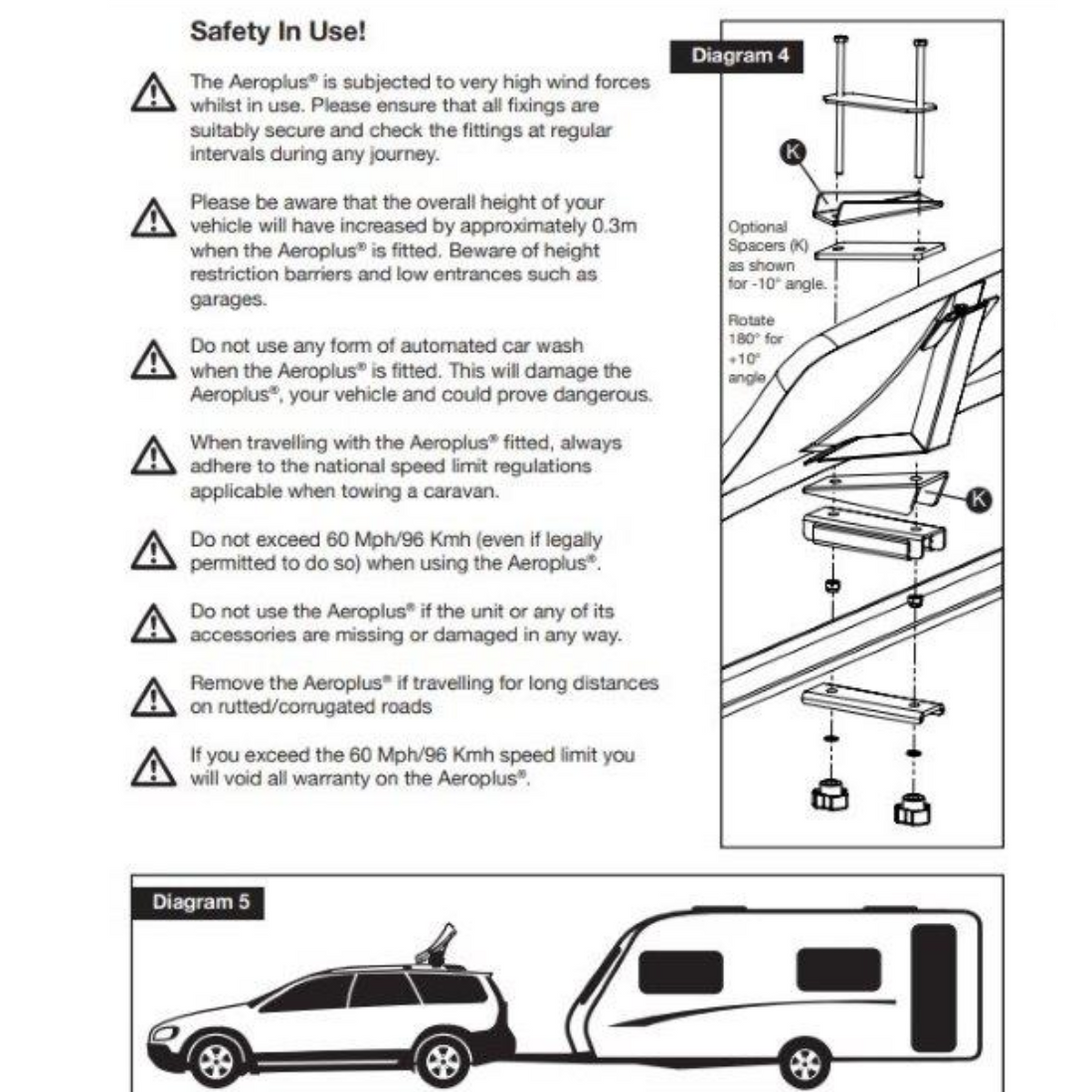 Aeroplus Caravan Wind Deflector