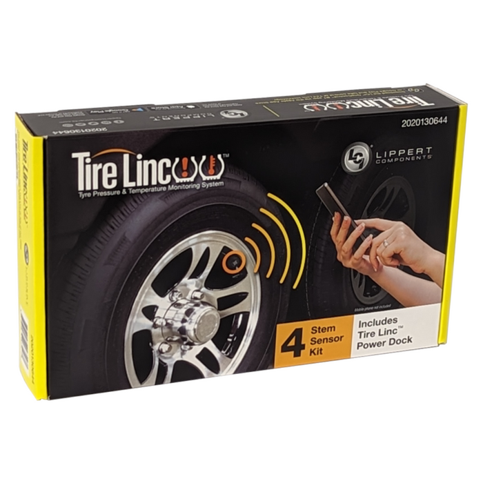 LCI Lippert TPMS Kit - 4 Sensors + TIRE LINC Power Dock 2.0 AU Bluetooth 2020130644