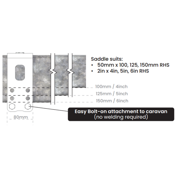 Gripsport Universal Cross Member (UCM) 840mm