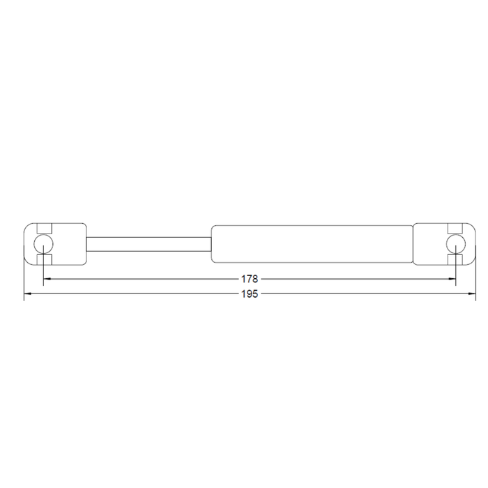 Gas Strut 178mm 60N