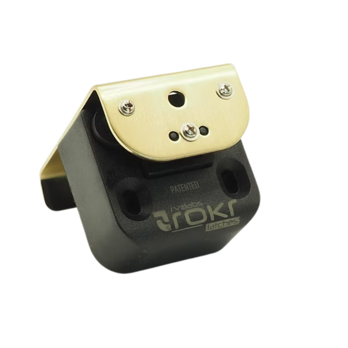 Rokr Van Locking Latch 42mm - Brushed Brass/Gold