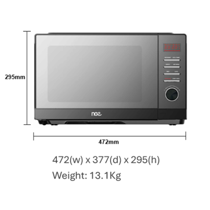 NCE 23L 900W Flatbed Microwave with Grill