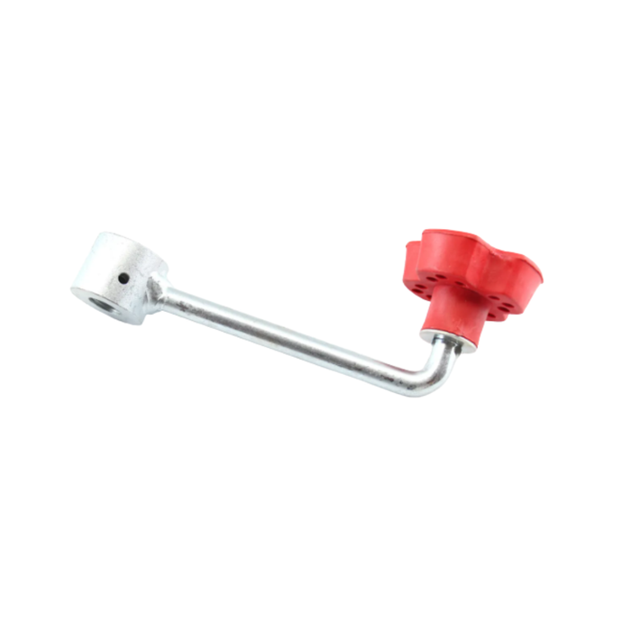 Jockey Wheel Handle Red Plastic Sunrise