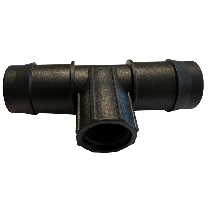 Poly Tee - 25 Barb X 13 Male BSP X 25 Barb