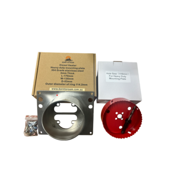 AU Focus Heavy Duty Mounting Plate & Hole Saw Kit