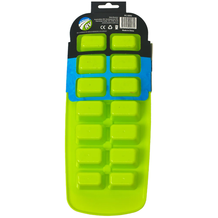 Ice Cube Tray With Cover - Green