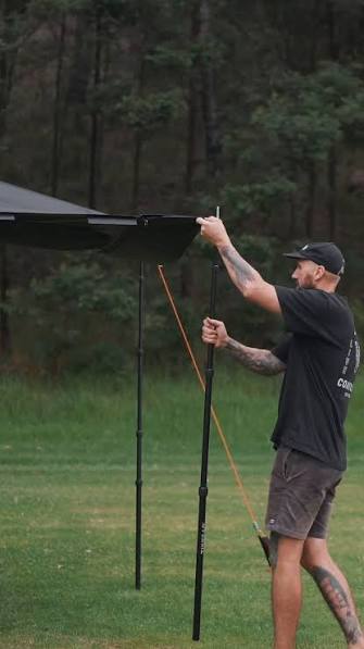 Tiegear Axis Pole Telescopic 84cm to 286cm Each