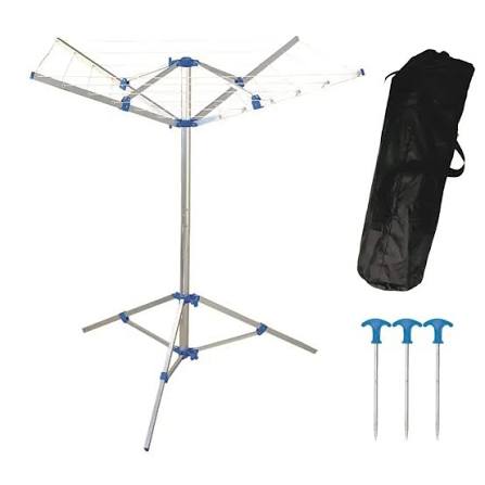 Supex Silver Folding Clothes Airer Umbrella Style