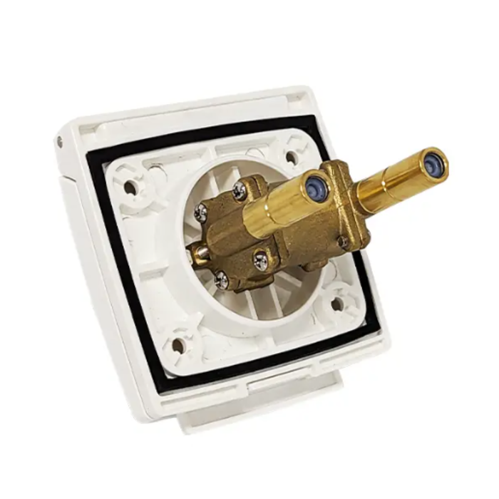 COAST RV External Camper Shower Point - White with 1.5Mtr Hose