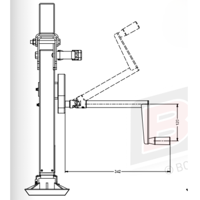 BOS Stabiliser Legs 500mm - Pair