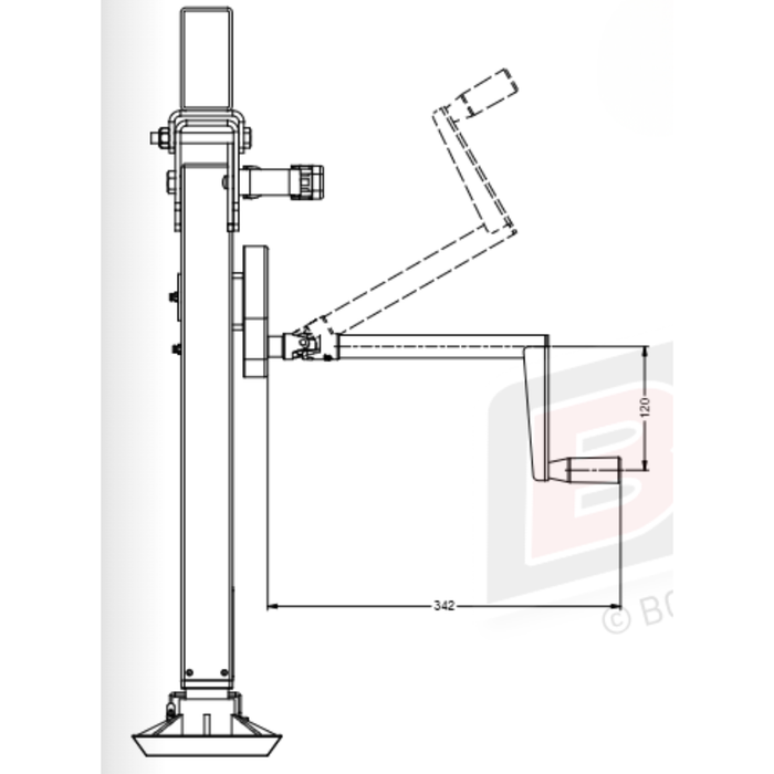 BOS Stabiliser Legs 600mm - Pair