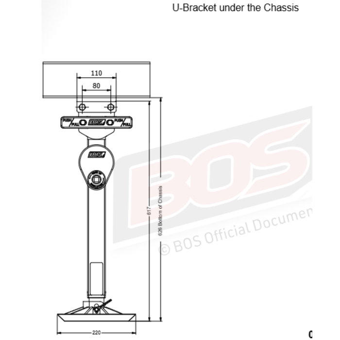 BOS Stabiliser Legs 600mm - Pair