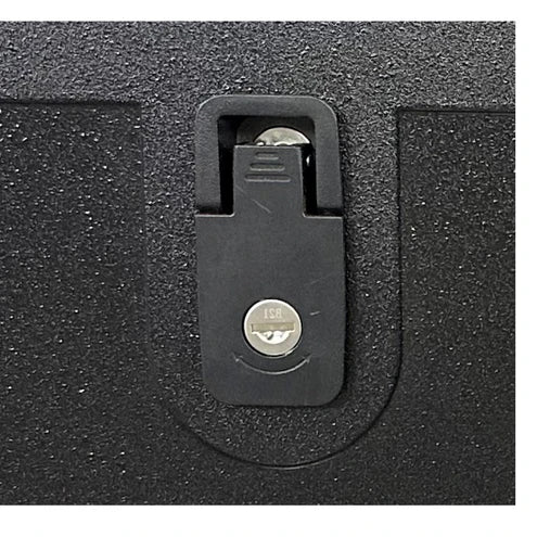 Coast External Access Door No. 5 Black 288 X 953 (M500-240) (Black Locks)