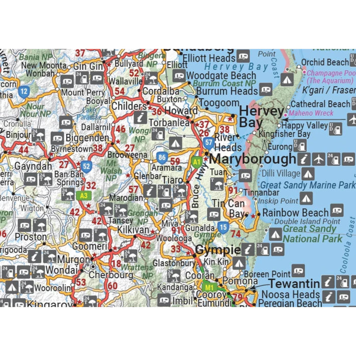 Hema Queensland State Map (13th Edition)