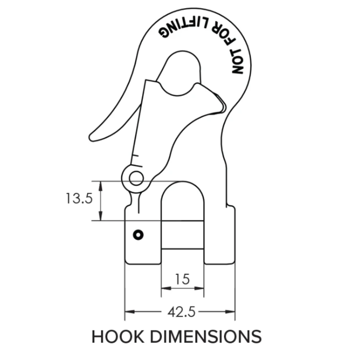 Mawby Hook Safety Chain Coupling Set To Suit 3.5T ATM