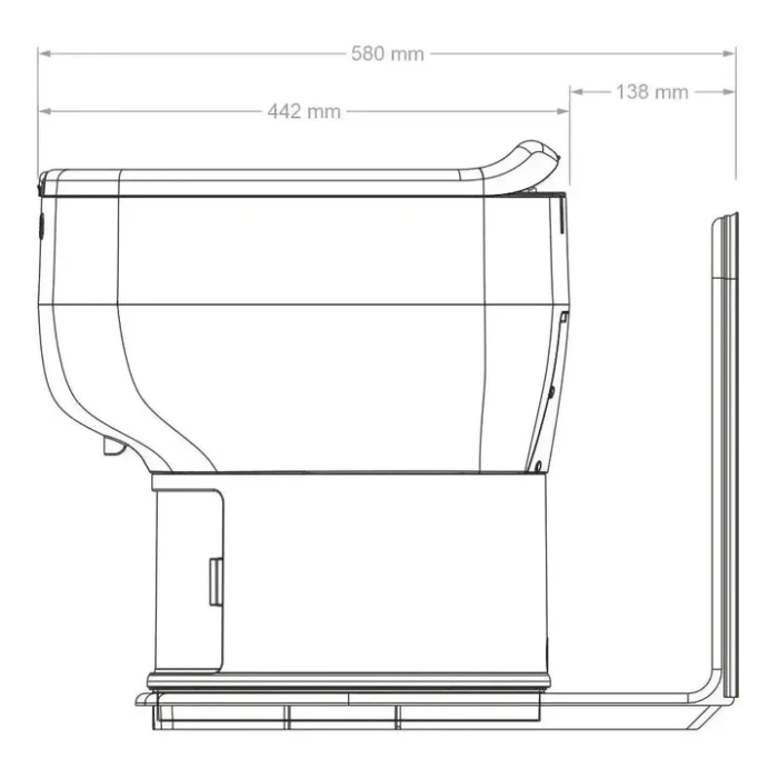 LooSeal Toilet L-Adaptor Medium