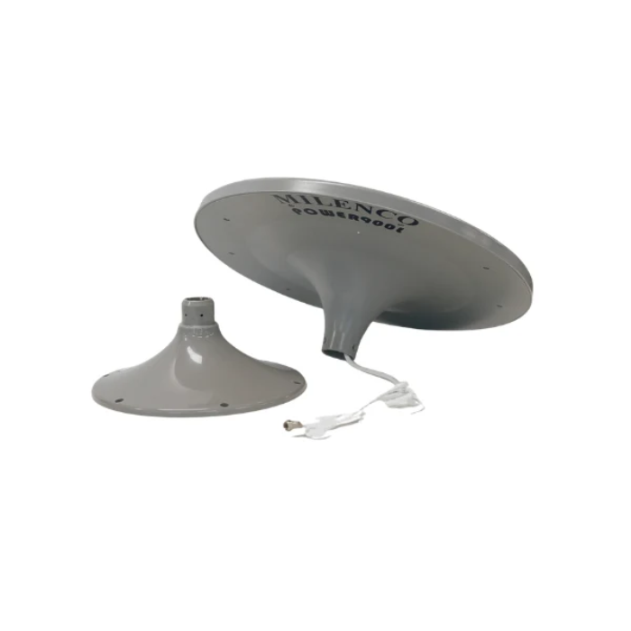 Milenco - Power 900L Antenna with 12V Wall Socket/USB Amplifier Grey - MIL7214