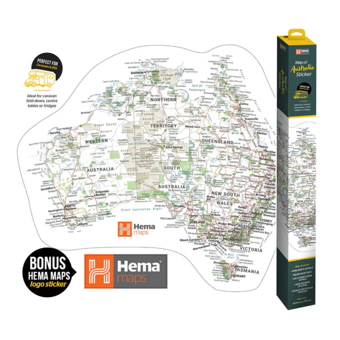 Hema Sticker Map (440mm x 370mm)