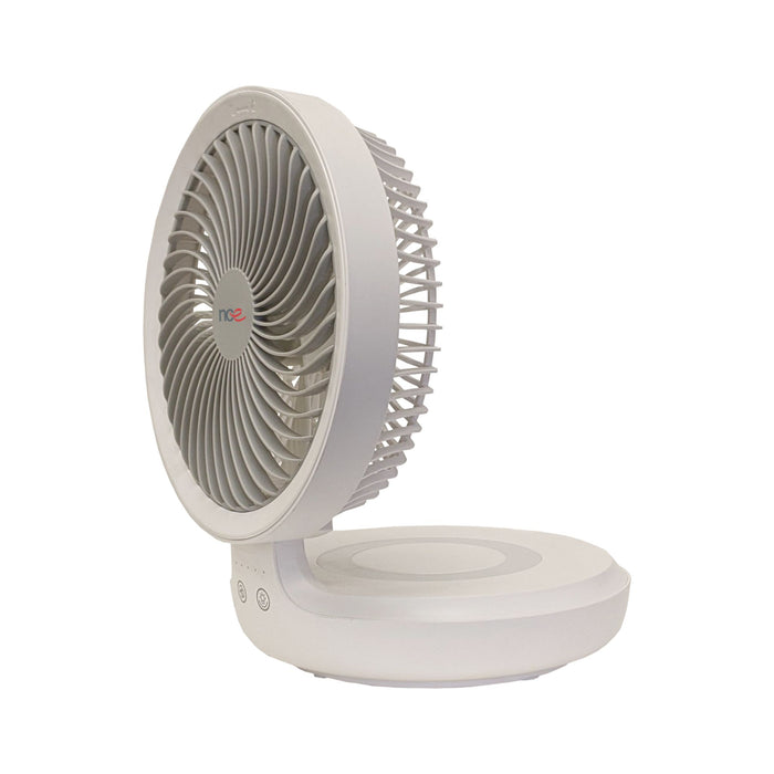 NCE 12V Oscillating Fan With Light White