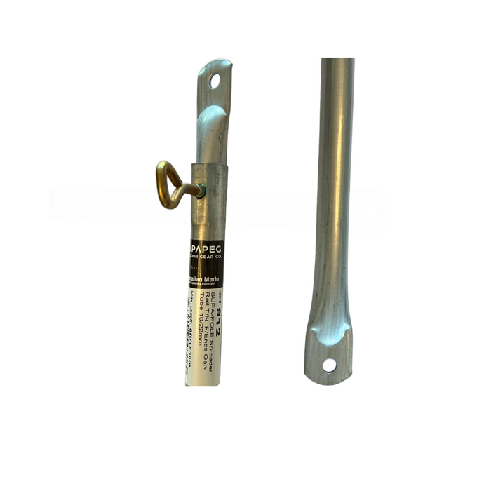 Spreader Pole 19/22.2mm T Nut - Flat Eye Both Ends - Extended Length 275cm