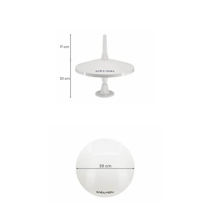 ENGLAON 360° OMNI Directional DTV Antenna, Extra Vertical Antenna for 720° reception