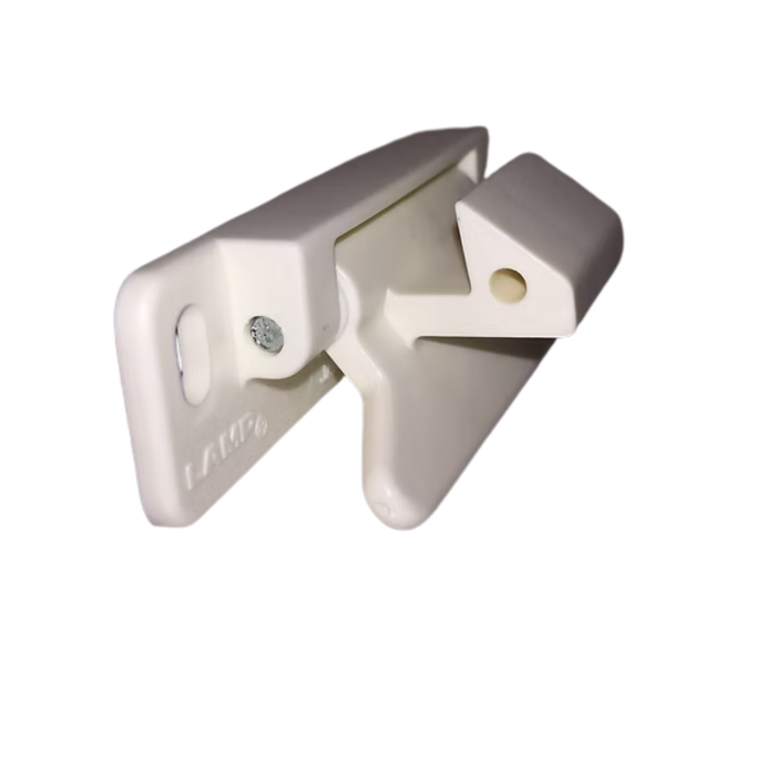 Van Overhead Locking Lever Latch - White
