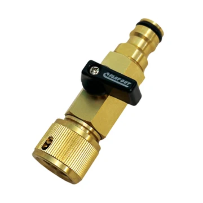 Flat Out Inline Shut-Off Valve For Tank Filling