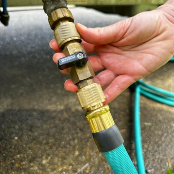 Flat Out Inline Shut-Off Valve For Tank Filling