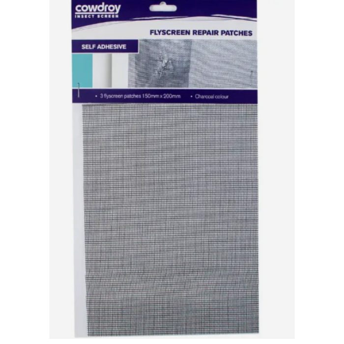 Cowdroy Flyscreen Repair Patches 3 Pack Large - 150X200mm