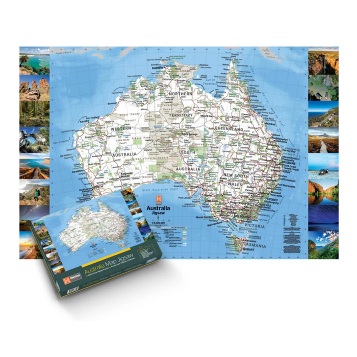 Hema Australia Map Jigsaw 1000 Piece 750mm x 500mm