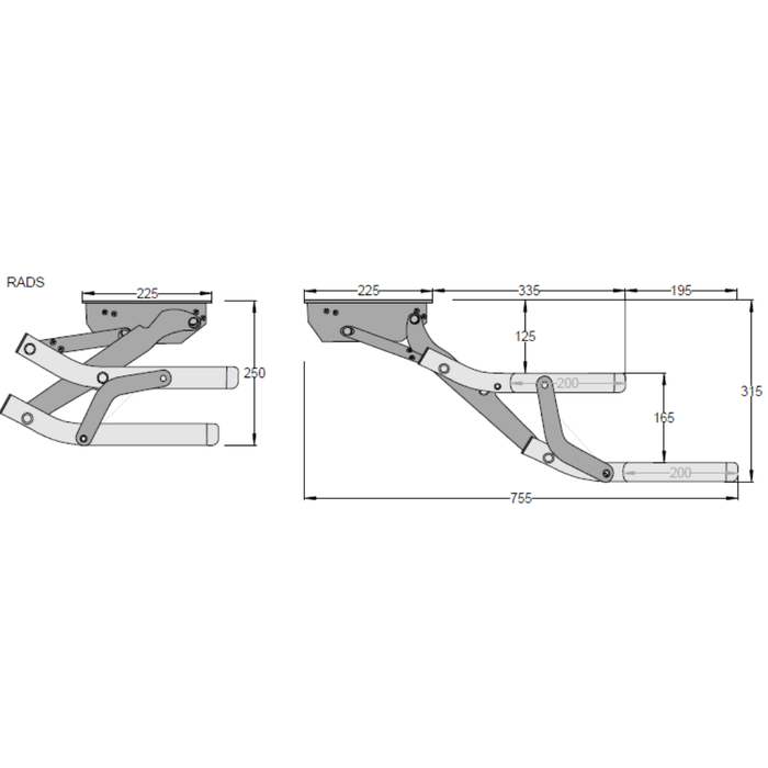 Finch Manual Dual Step Aluminium