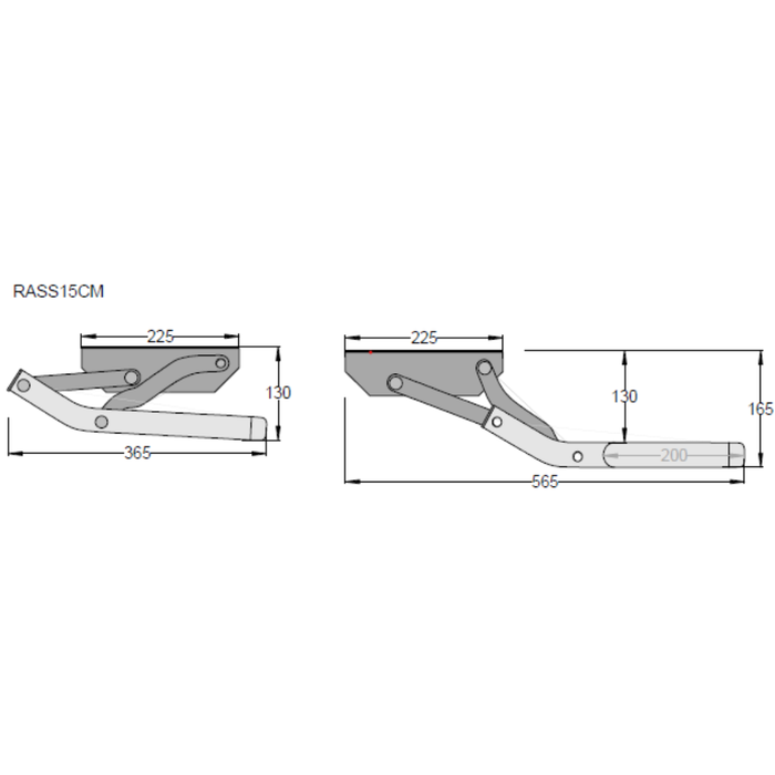 Finch Manual Single Step Aluminium 15cm