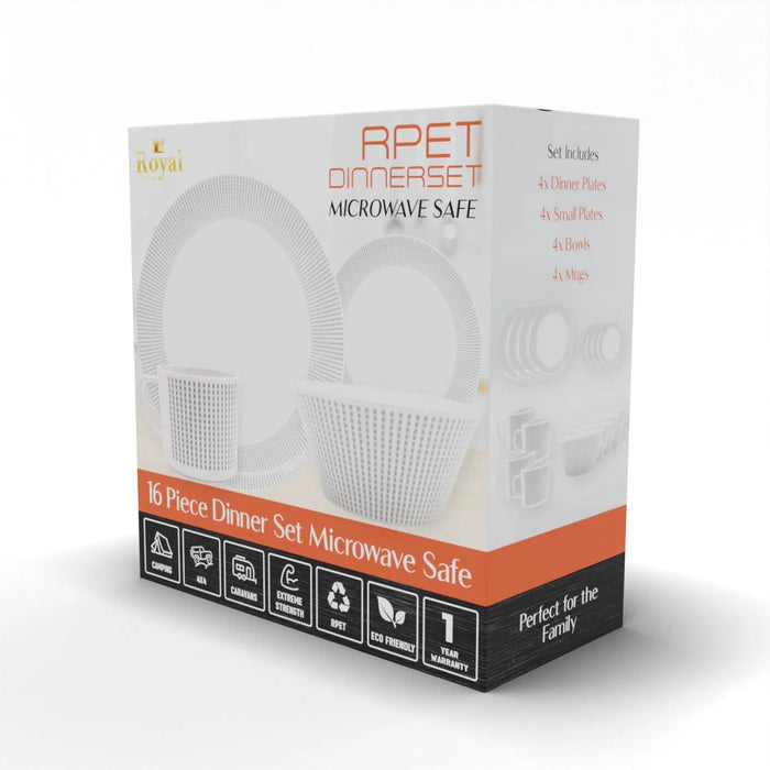 Royal RPET 16 Piece Dinner Set - Elegance
