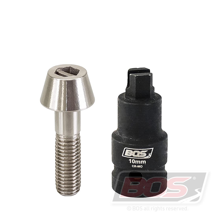 BOS Security Screws M12 x 45 & Key SS
