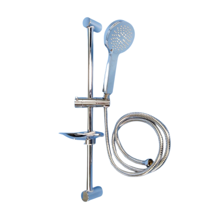 Chrome Shower Set with Soap Dish
