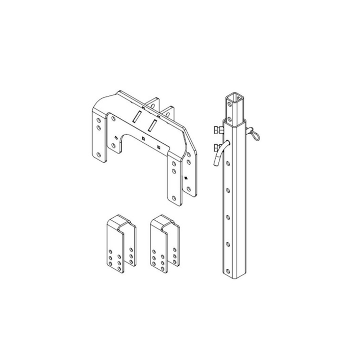 Gripsport Van Rack Bolt-On Mount Kit - Short