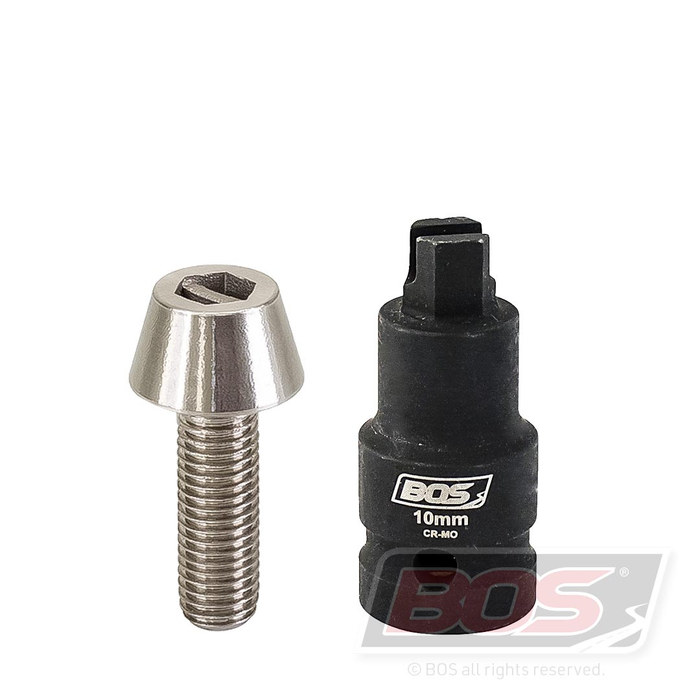 BOS Security Screws BWS 1/2" x 2" & Key SS