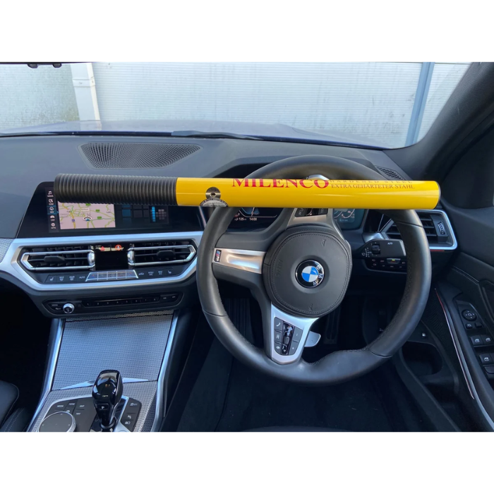 Milenco High Security Steering Wheel Lock - Yellow