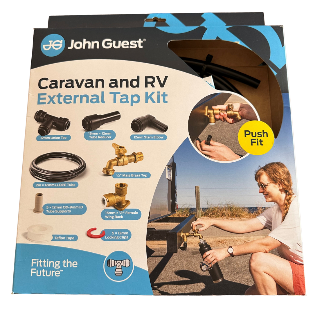External Tap Feature Example John Guest Caravan and RV External Tap Kit