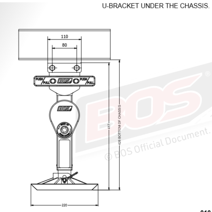 BOS Stabiliser Legs 400mm - Pair