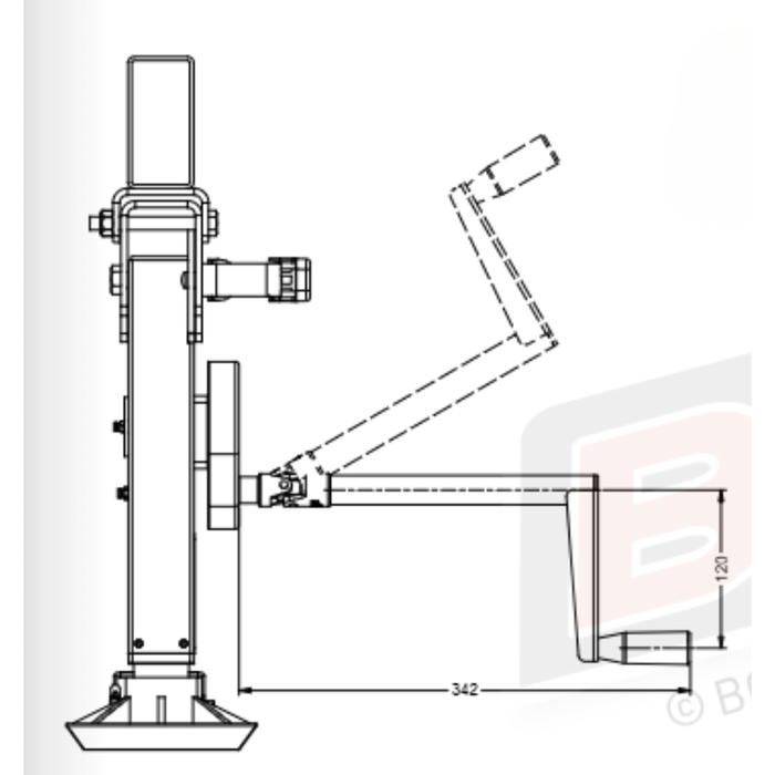 BOS Stabiliser Legs 400mm - Pair