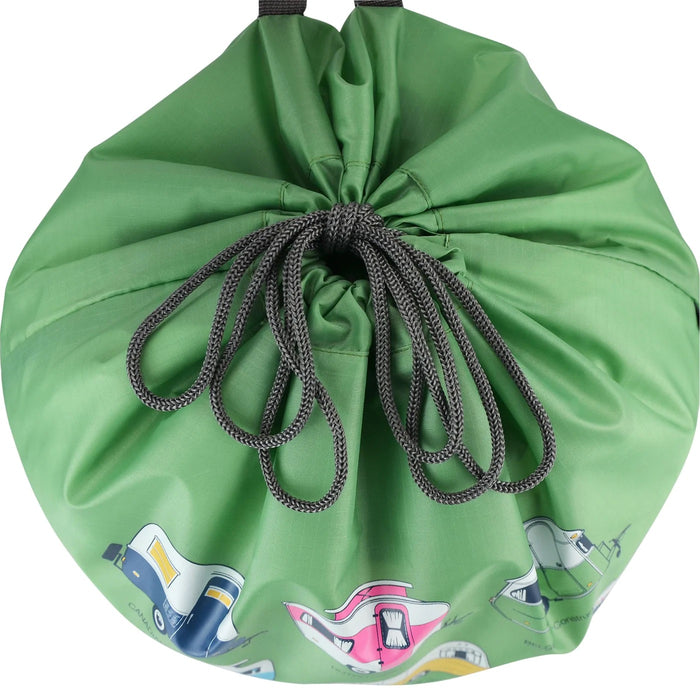 Expandable Laundry Bag -Iconic Collection -A World of Caravans Green