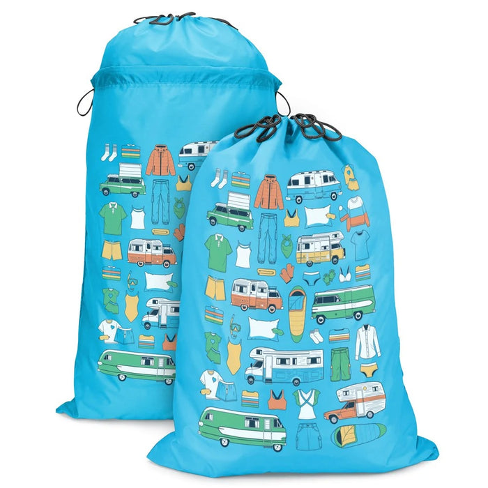 Expandable Laundry Bag - Pale Blue - Van Living