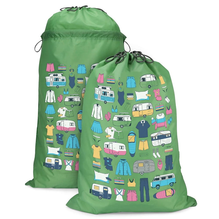 Expandable Laundry Bag - Classic Green - Van Living