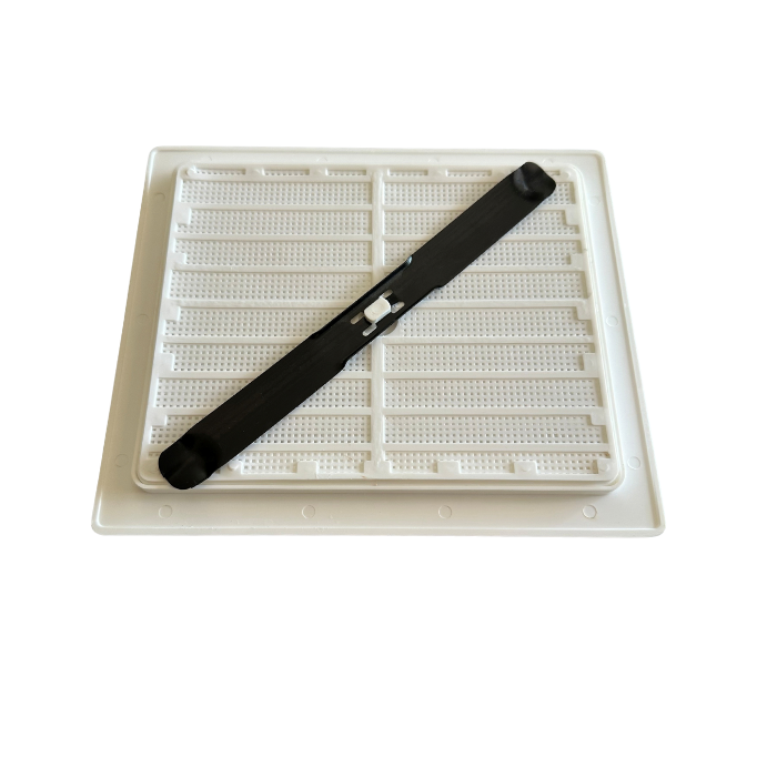 Camec Louvre Vent Plastic White 175 x 207mm