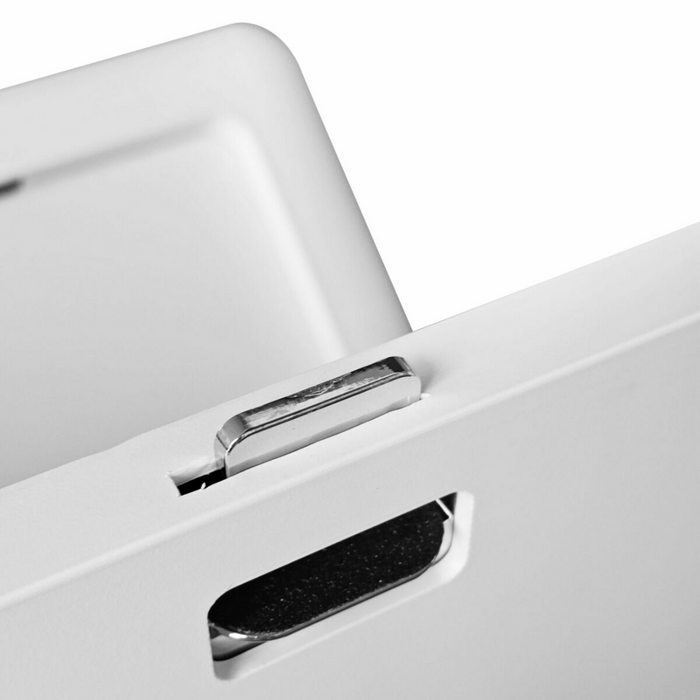 External Picnic Table White 445x800mm Keyless