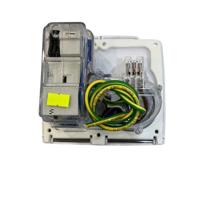 CMS 15AMP White Single 15A Autoswitch Inlet with RCD Switch -IP44. JILCBBK-A