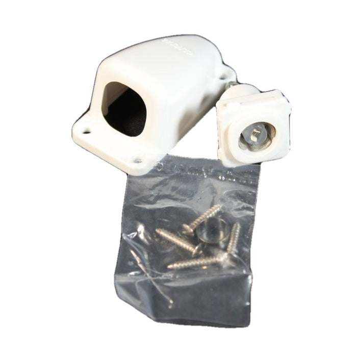 Camec Co-Axial Surface Socket 75 OHM - White
