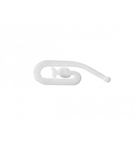 Curtain Gathering Hook White